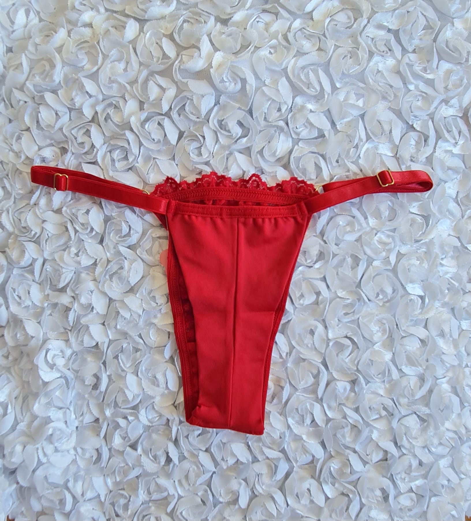 Tanga fio duplo com Renda e Regulador Lateral - Image 5